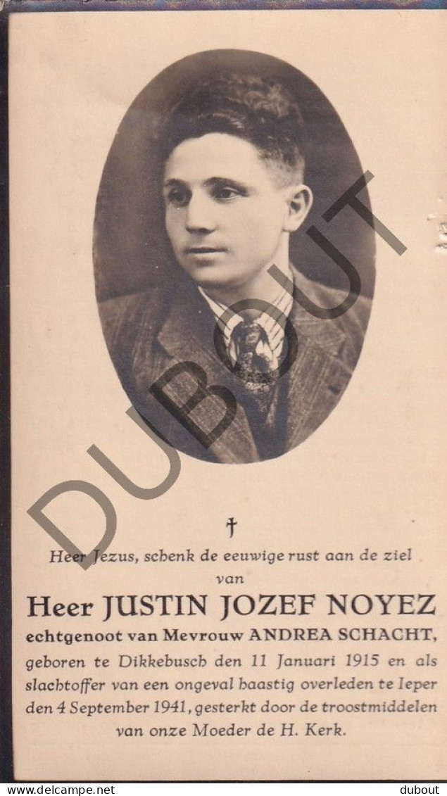 WOII  Justin Jozef Noyez °1915 Dikkebus † 1941 Ieper (F572) - Décès