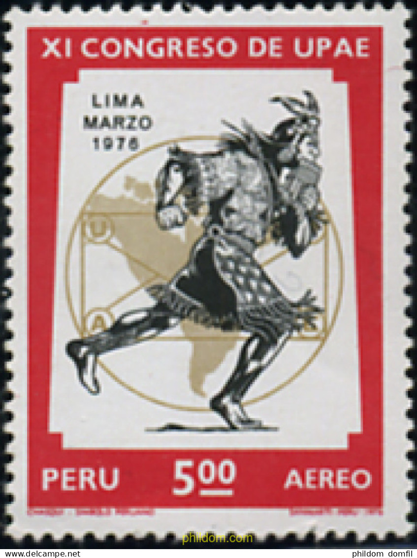 352396 MNH PERU 1976 XI CONGRESO DE UPAE - Perú