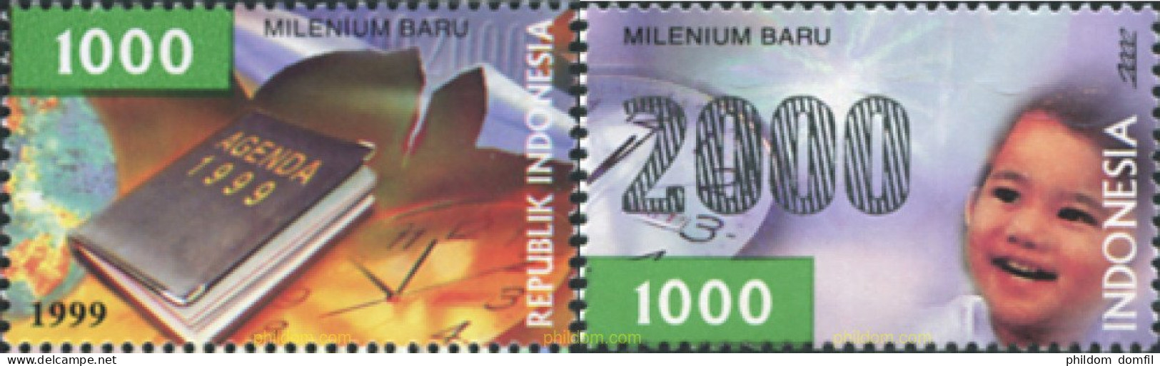 601866 MNH INDONESIA 1999 CELEBRACION DEL AÑO 2000 - Indonesia