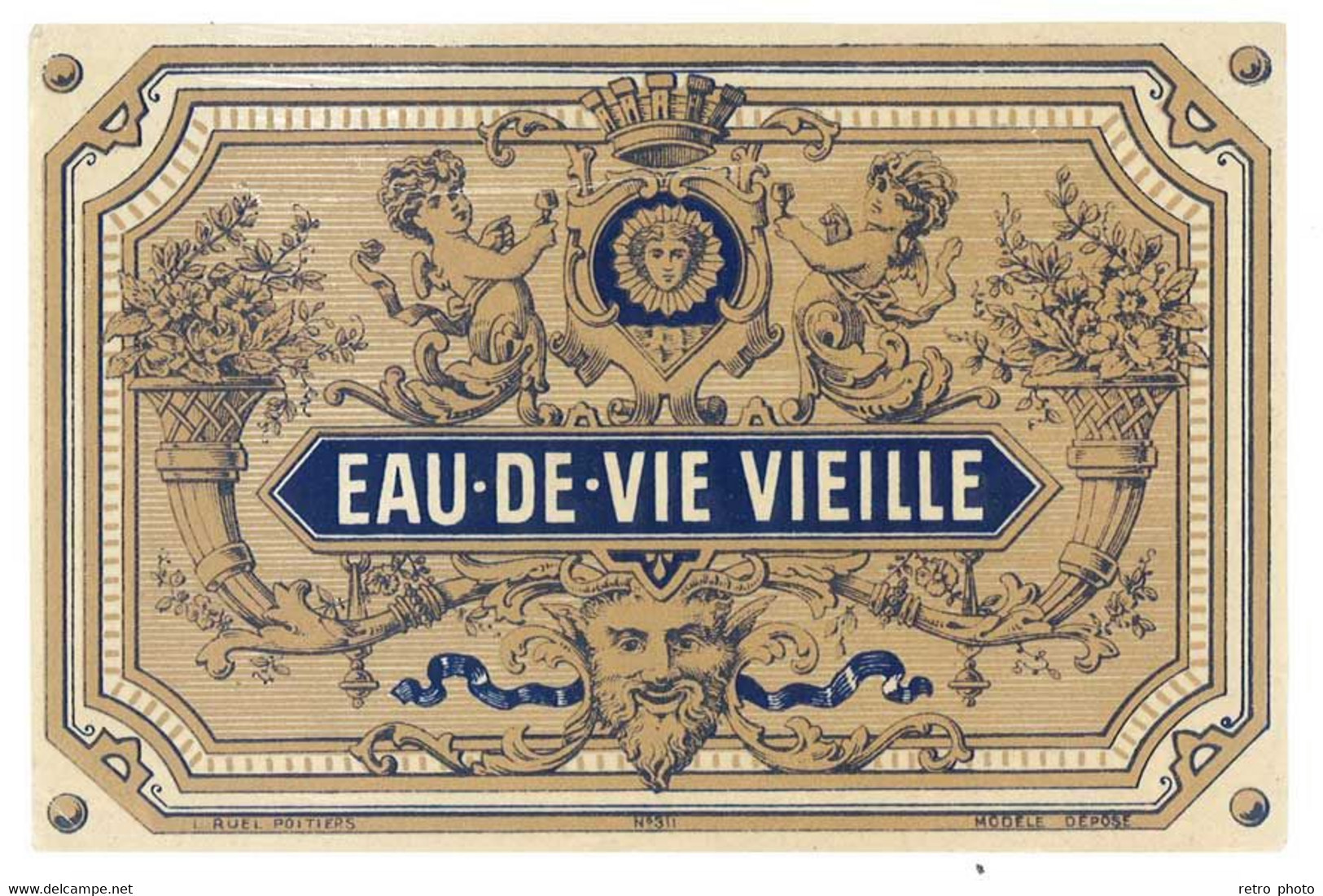 Etiquette Eau De Vie Vieille - Other & Unclassified