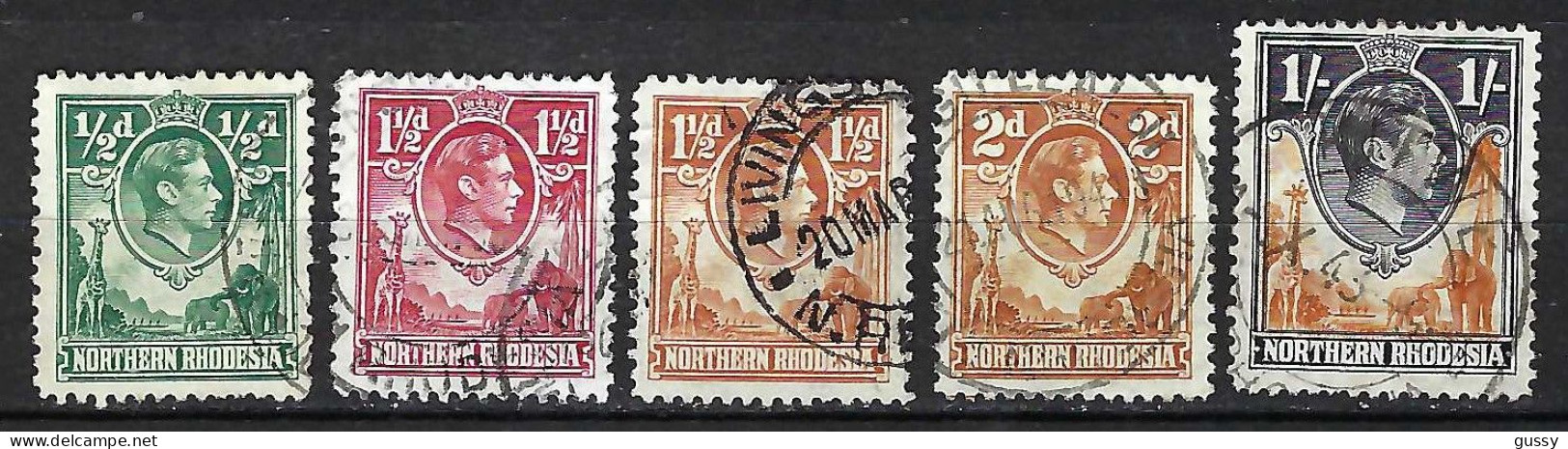 RHODESIE DU NORD Ca.1945: Lot D' Obl. - Northern Rhodesia (...-1963)