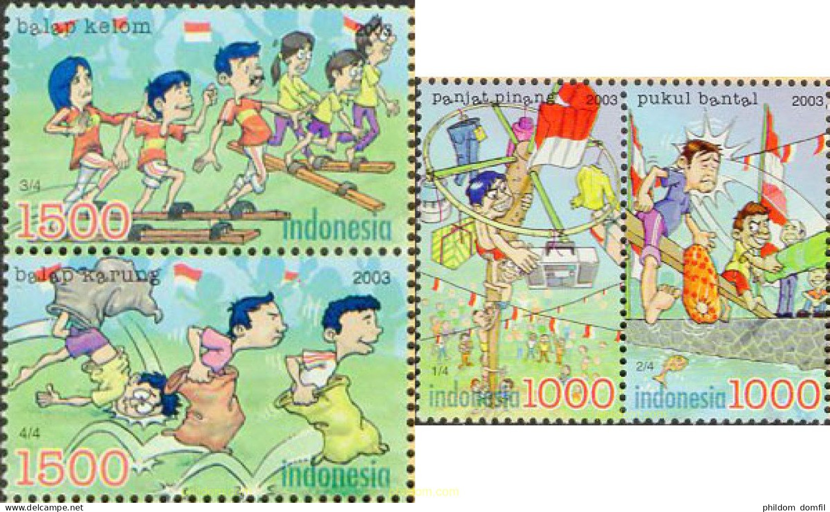 136526 MNH INDONESIA 2003 JUEGOS TRADICIONALES - Indonesië