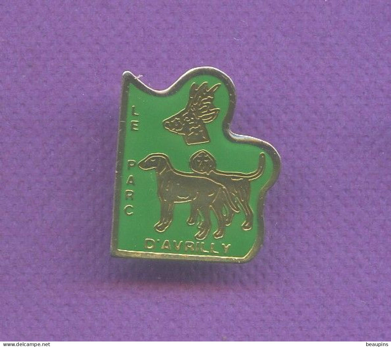 Rare Pins Le Parc D' Avrilly Chien Cerf   T167 - Städte