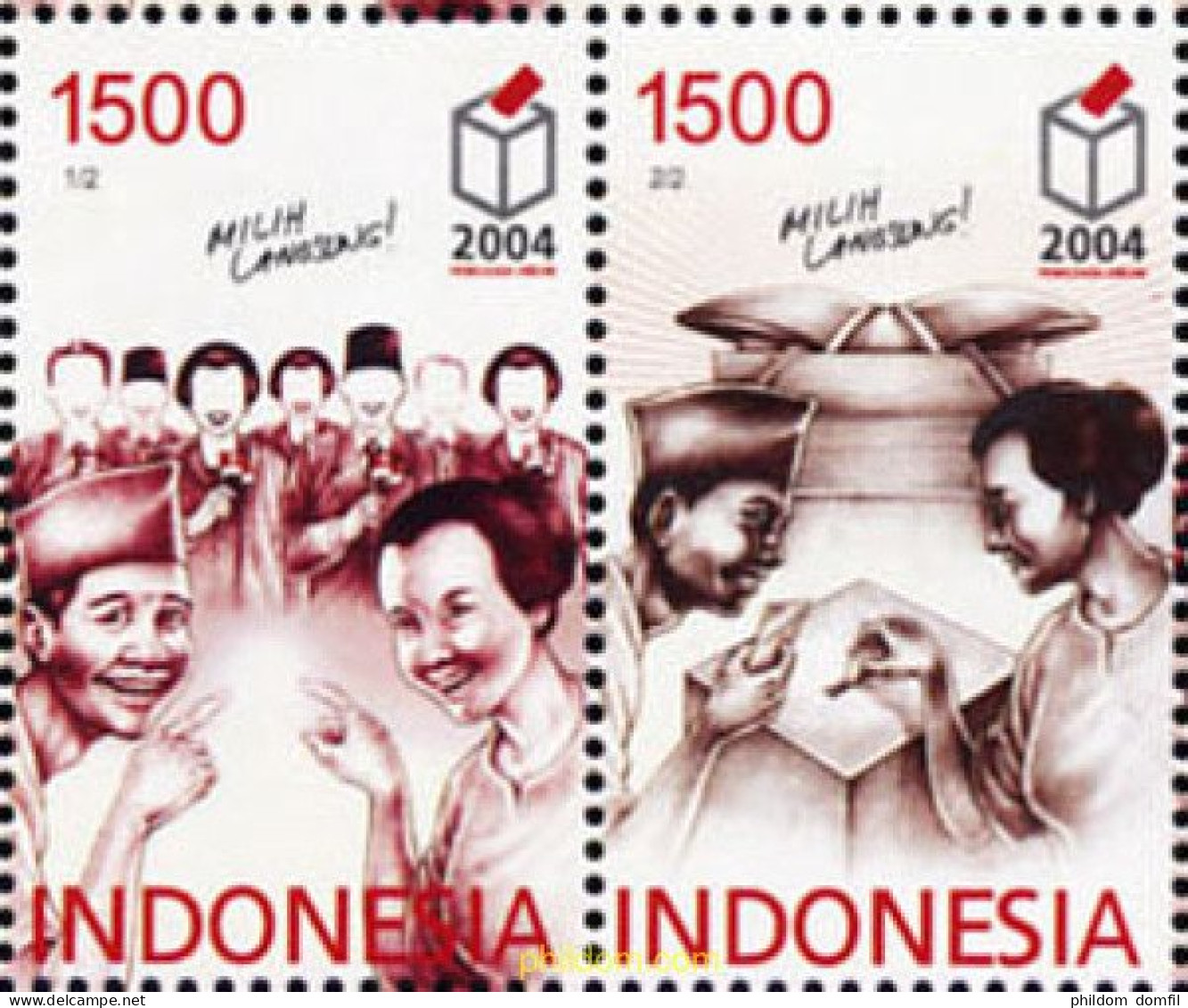 146368 MNH INDONESIA 2004 ELECCIONES GENERALES - Indonesien