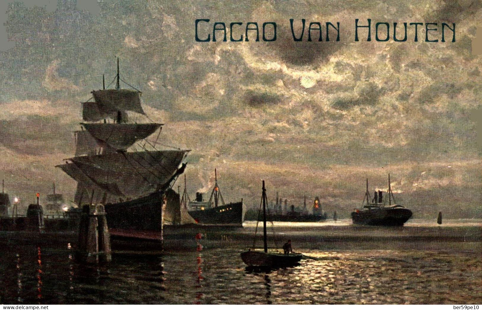 CHROMO CACAO VAN HOUTEN BATEAUX ET VOILIERS - Van Houten