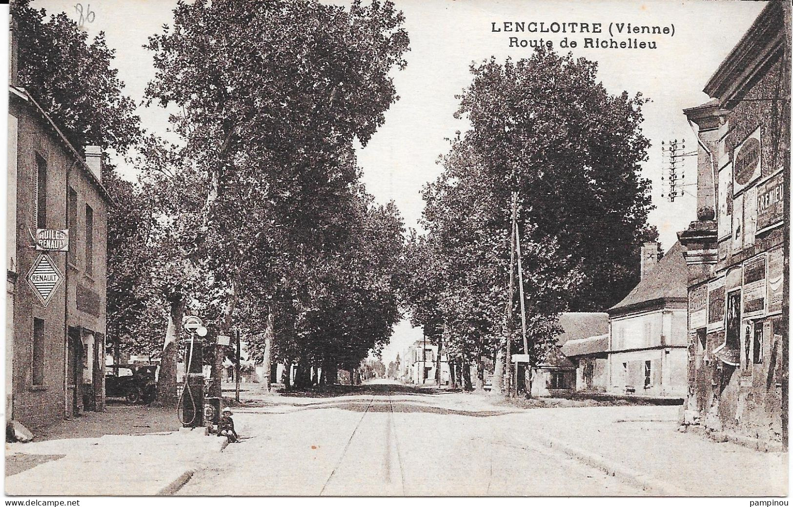 86 - LENCLOITRE - Route De Richelieu - Lencloitre