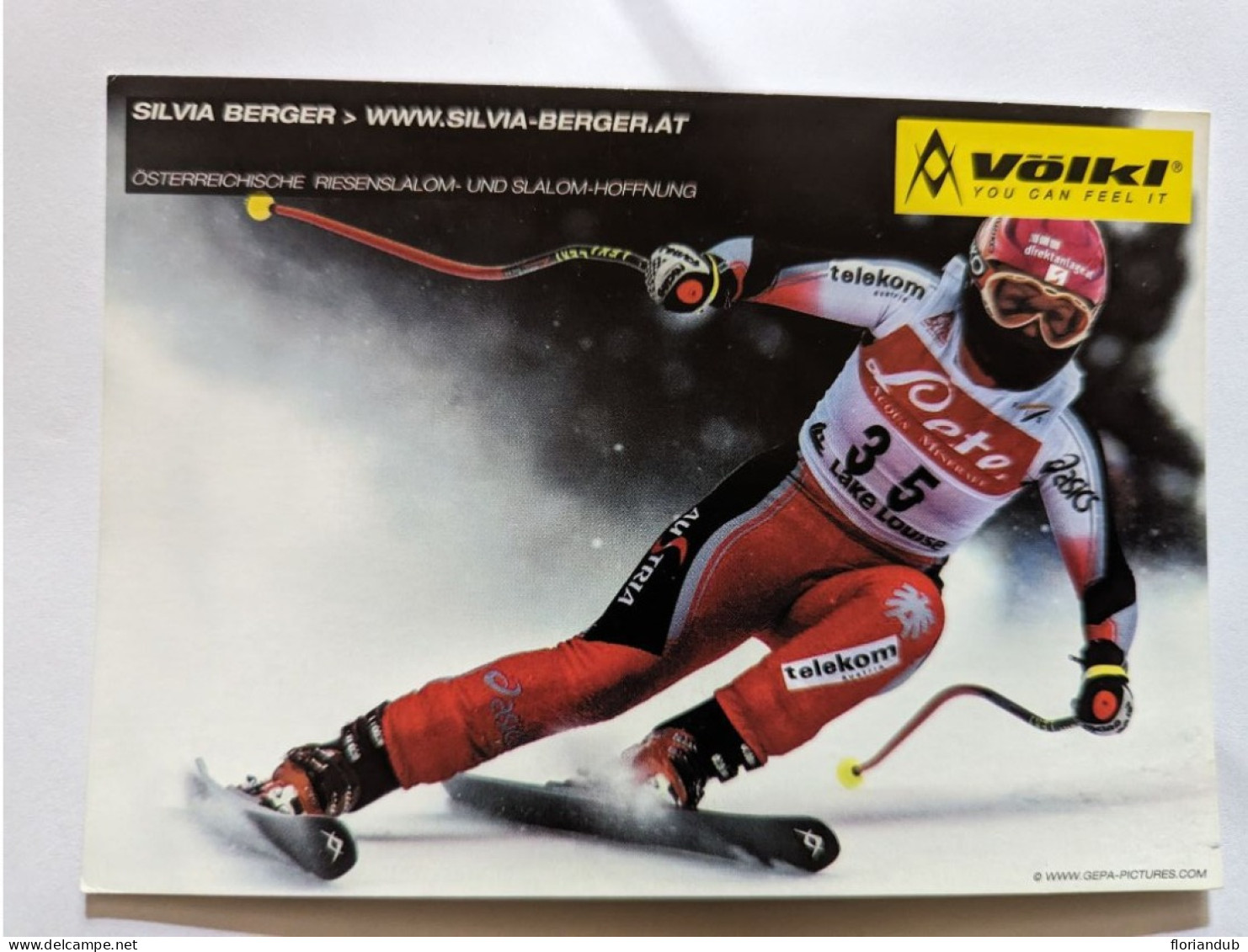 CP - Ski Alpin Silvia Berger Völkl - Deportes De Invierno