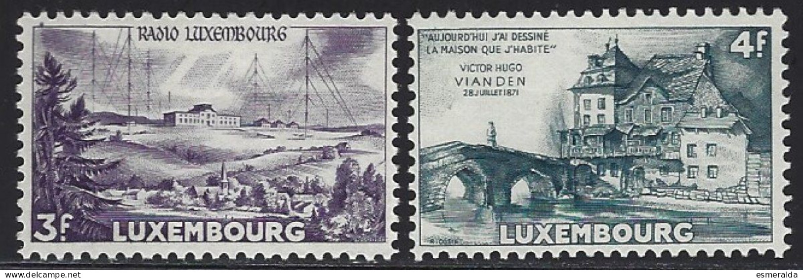 Yv 471 Radio-Luxembourg+472 Maison De Victor Hugo **/mnh - Unused Stamps