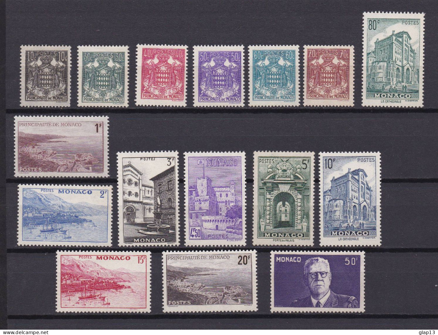 MONACO 1943 TIMBRE N°249/64 NEUF** - Unused Stamps