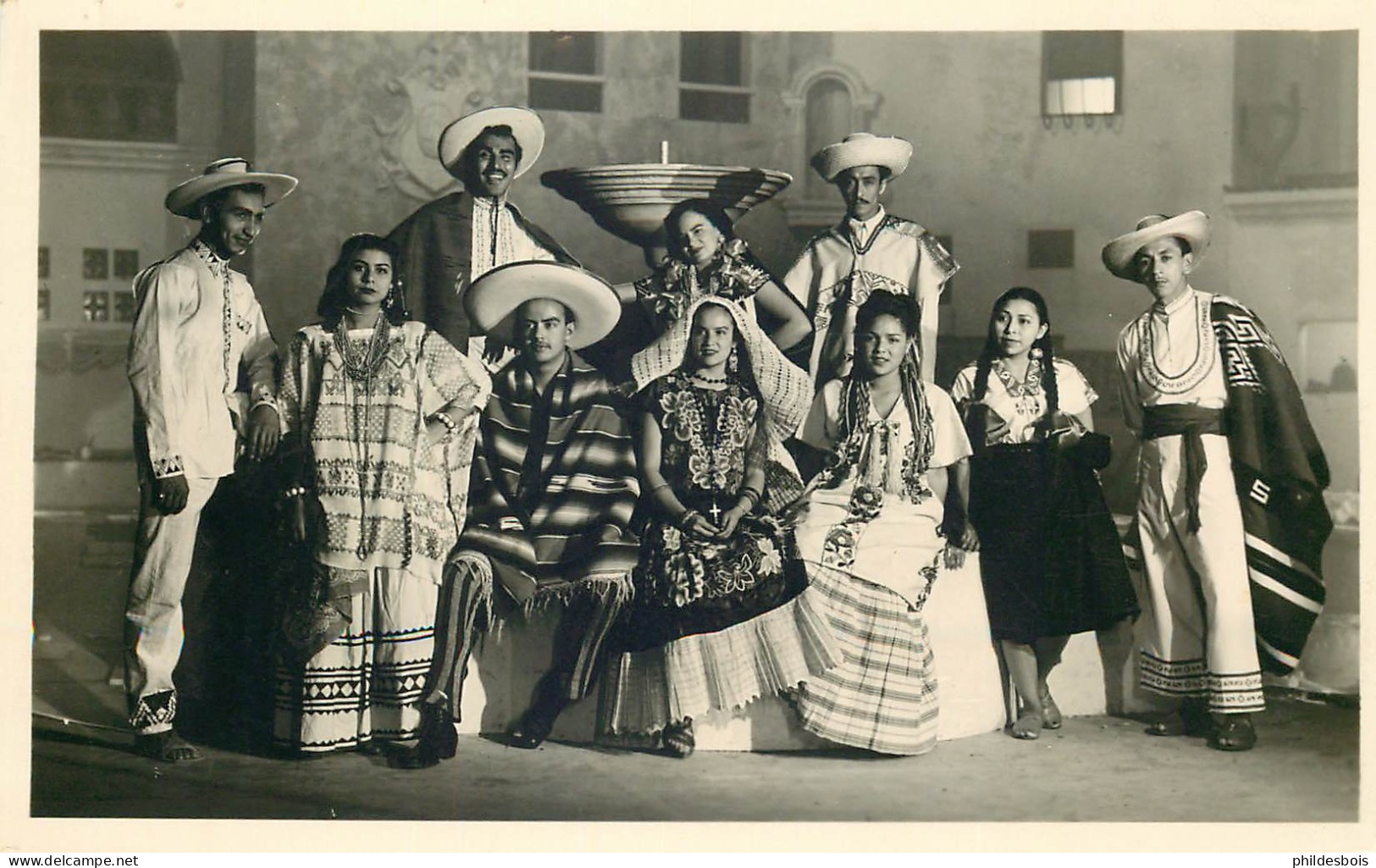 BELGIQUE  BRUXELLES   Exposicion Del Folklore Y Turismo 1953  " Groupe Folklorique Mexicain " - Universal Exhibitions