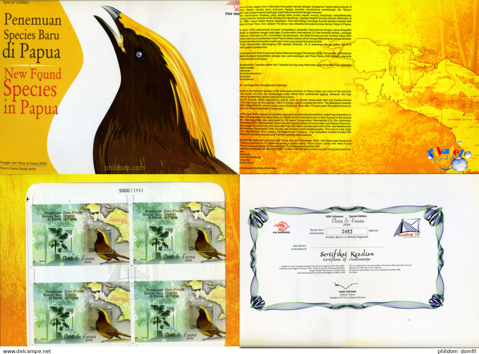 355849 MNH INDONESIA 2006 AVES Y ARBOLES - Indonesië