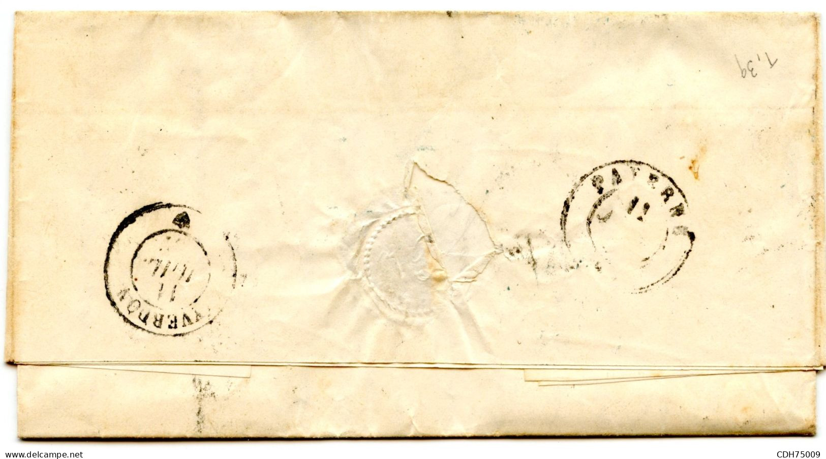 SUISSE - SBK 16II  10 RAPPEN CROIX NON ENCADREE SUR LETTRE DE NEUCHATEL POUR PAYERNE, 1852  - SIGNEE SCHELLER - 1843-1852 Timbres Cantonaux Et  Fédéraux