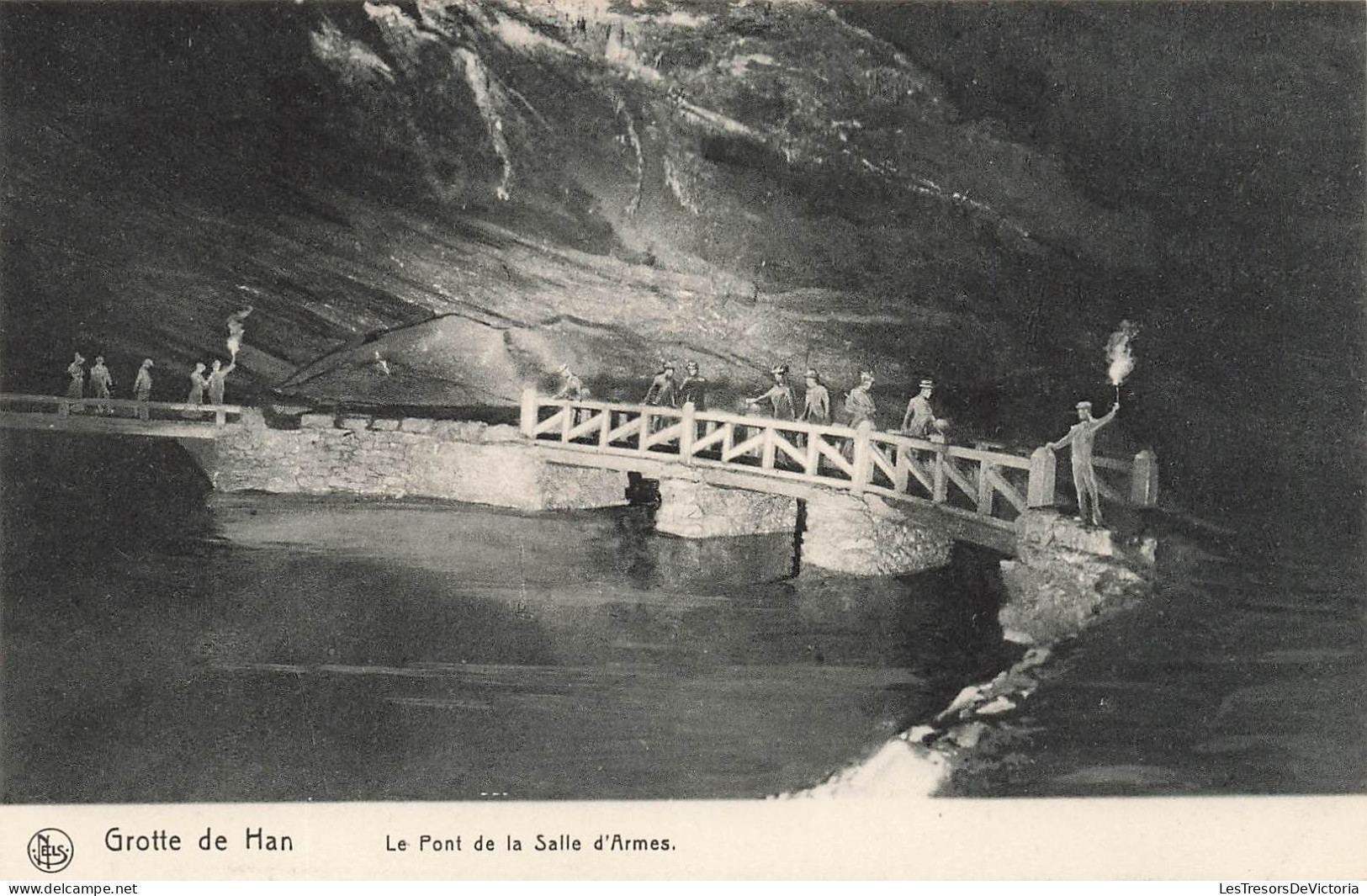 BELGIQUE - Rochefort -  Grotte De Han - Le Pont De La Salle D'Armes - Carte Postale Ancienne - Rochefort