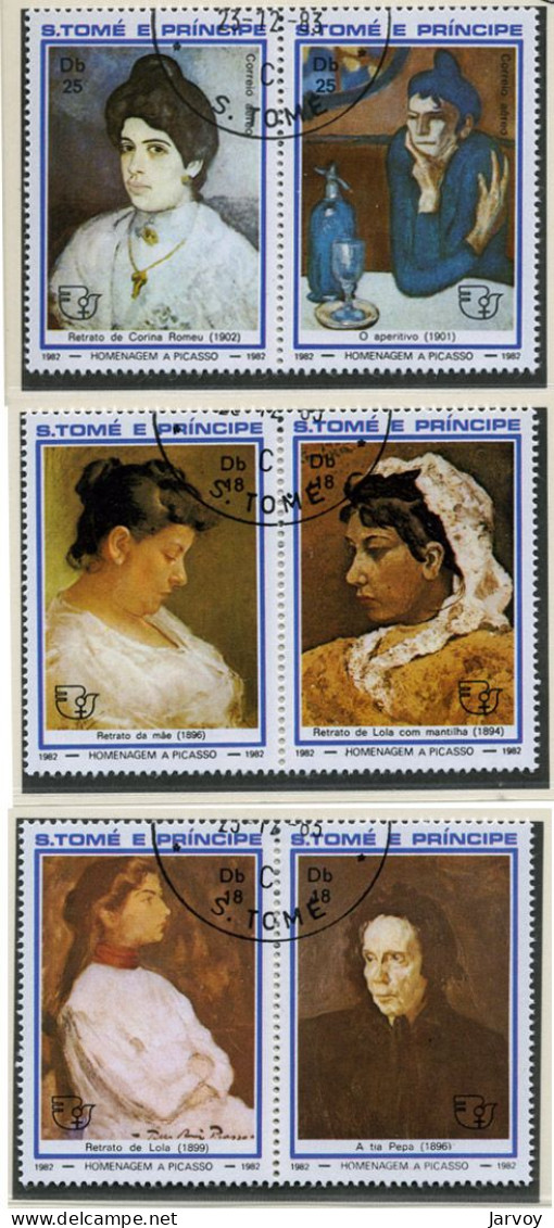 S.Tomé é Principé 1977, 1982, Peintures : Rubens, Picasso (o) - Sao Tome And Principe