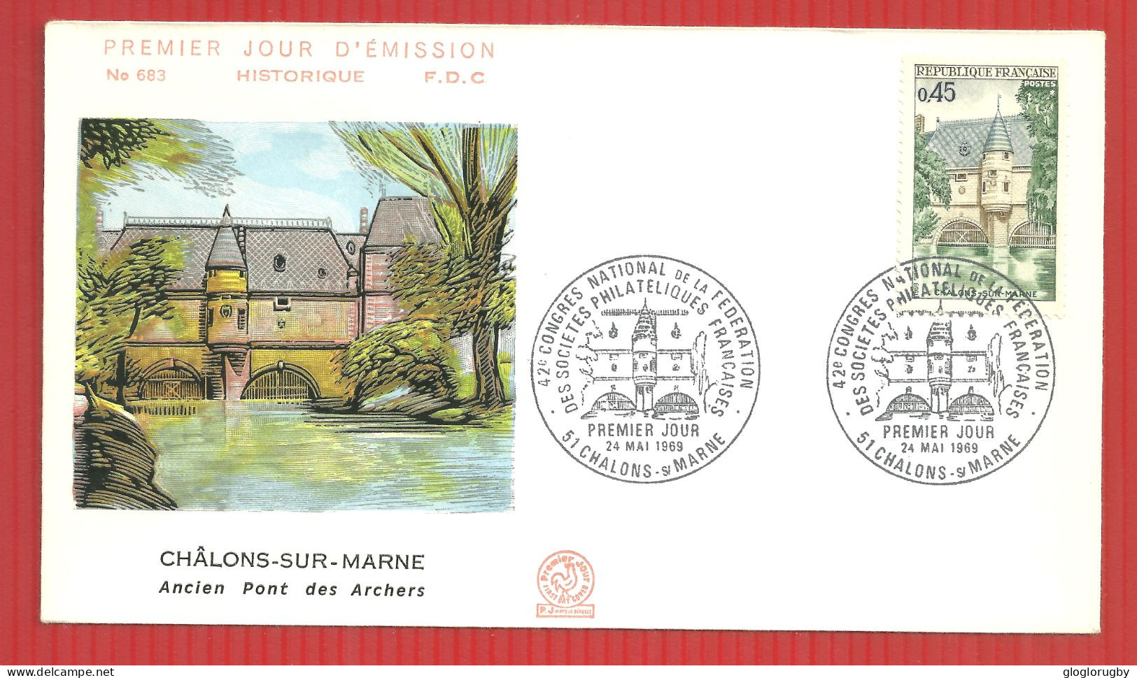 FDC CHALONS SUR MARNE  1969 - 1960-1969
