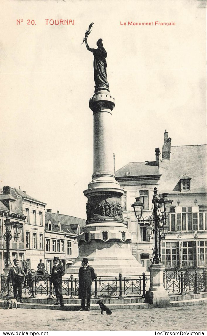 BELGIQUE - Tournai - Vue Sur Le Monument Français - Animé - Carte Postale Ancienne - Tournai