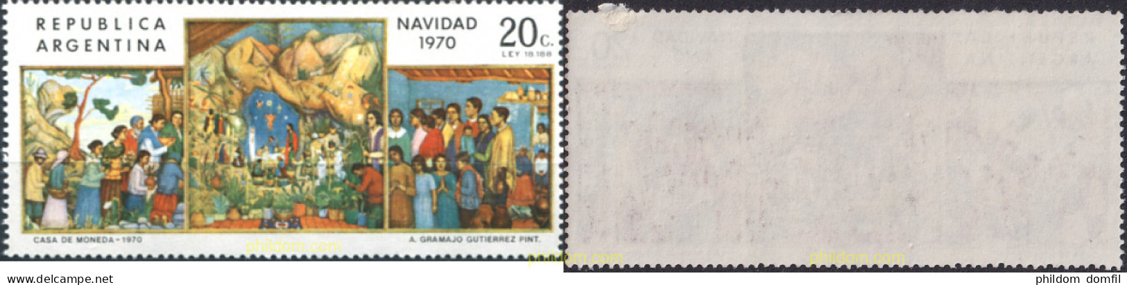 727270 MNH ARGENTINA 1970 NAVIDAD - Ongebruikt