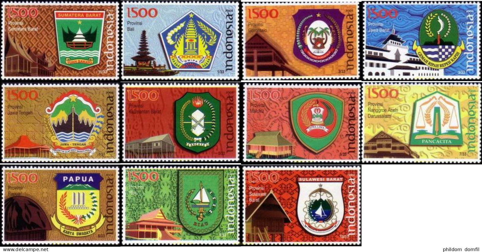 370667 MNH INDONESIA 2008 EMBLEMAS - Indonesia