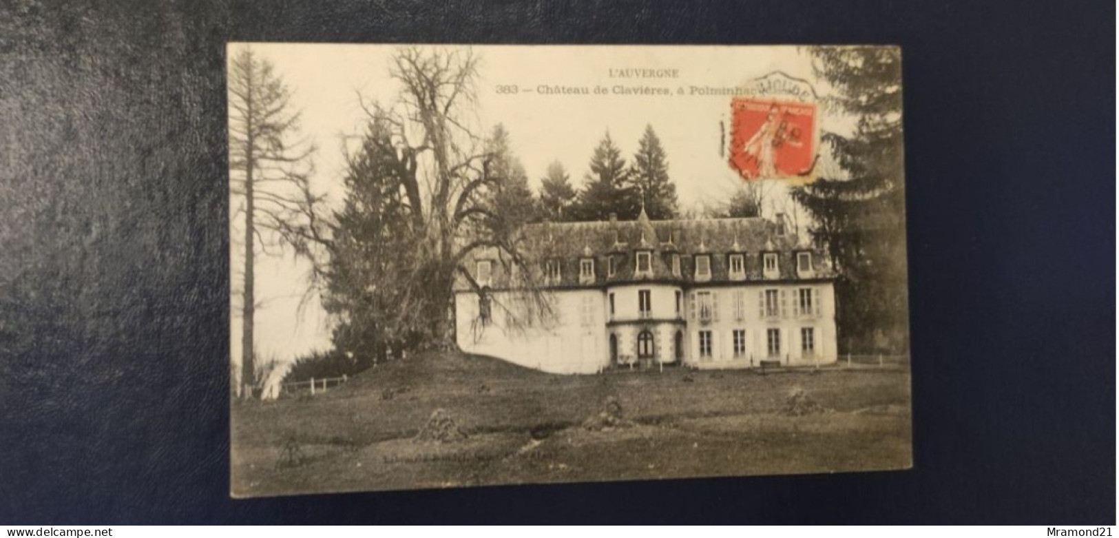 CPA  Cartes Postale Ancienne D'un Châteaux Du Cantal - Jussac