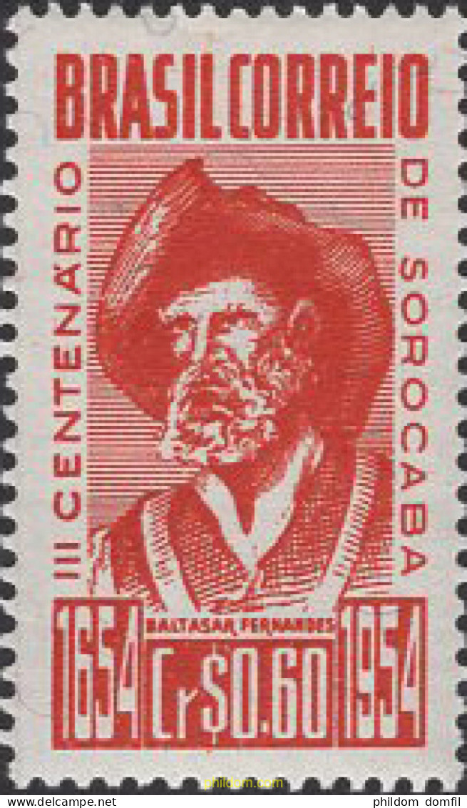 168606 MNH BRASIL 1954 TRICENTENARIO DE LA CIUDAD DE S0ROCABA - Unused Stamps