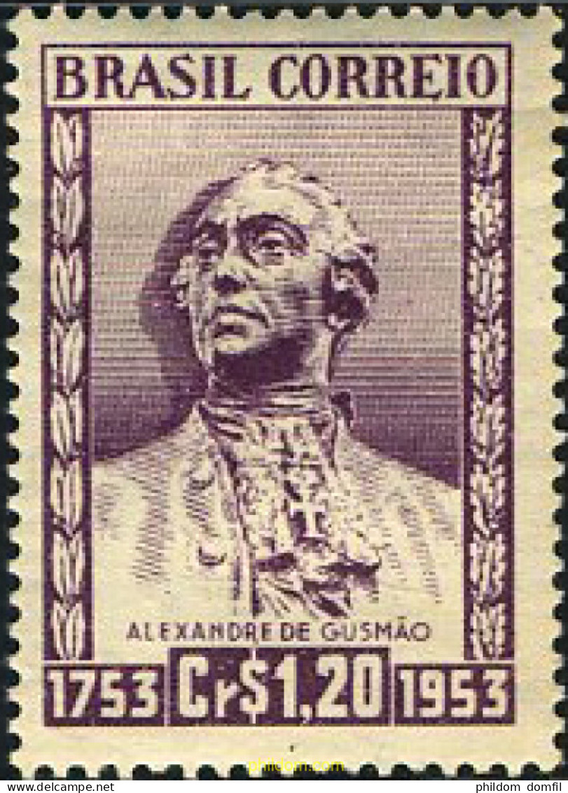 168500 MNH BRASIL 1954 BICENTENARIO DE LA MUERTE DE ALEXANDER DE GUSMAO - Ongebruikt