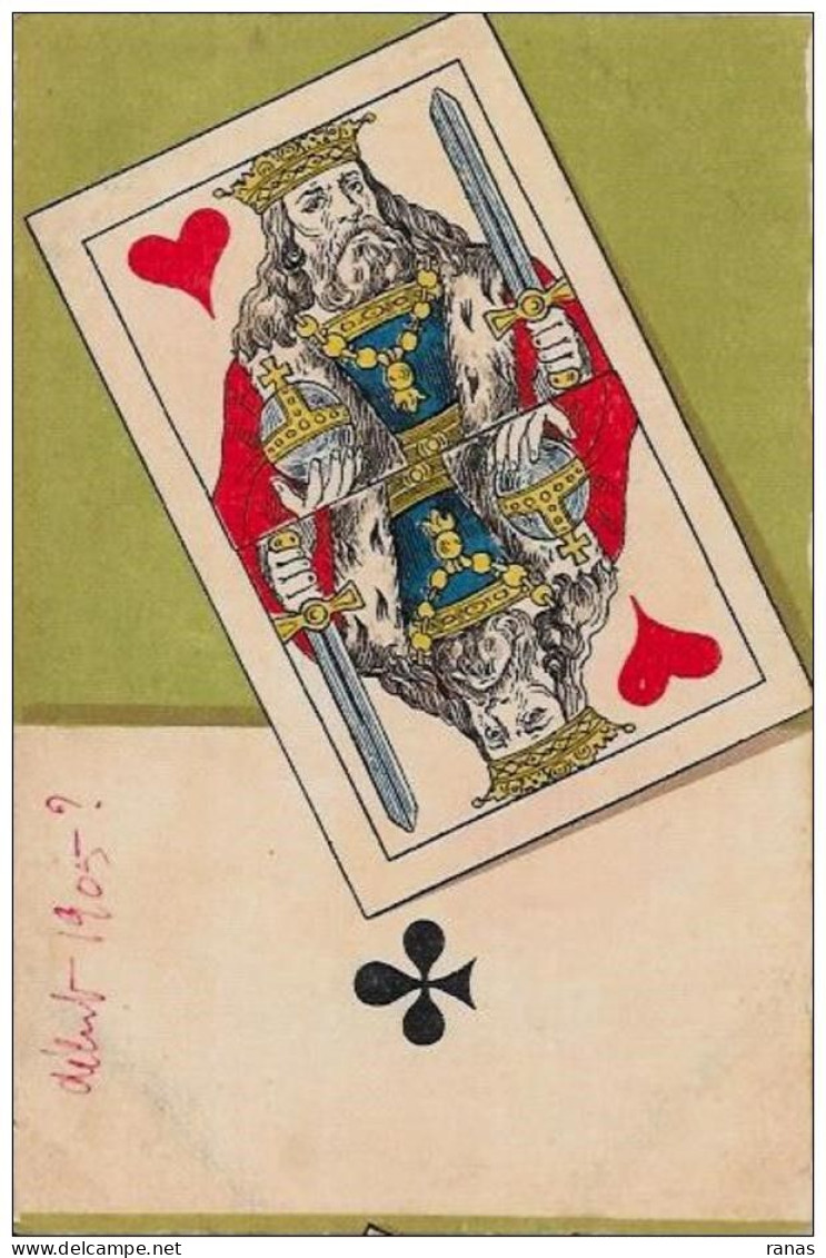 CPA Jeu De Cartes Carte à Jouer Playing Cards écrite - Speelkaarten