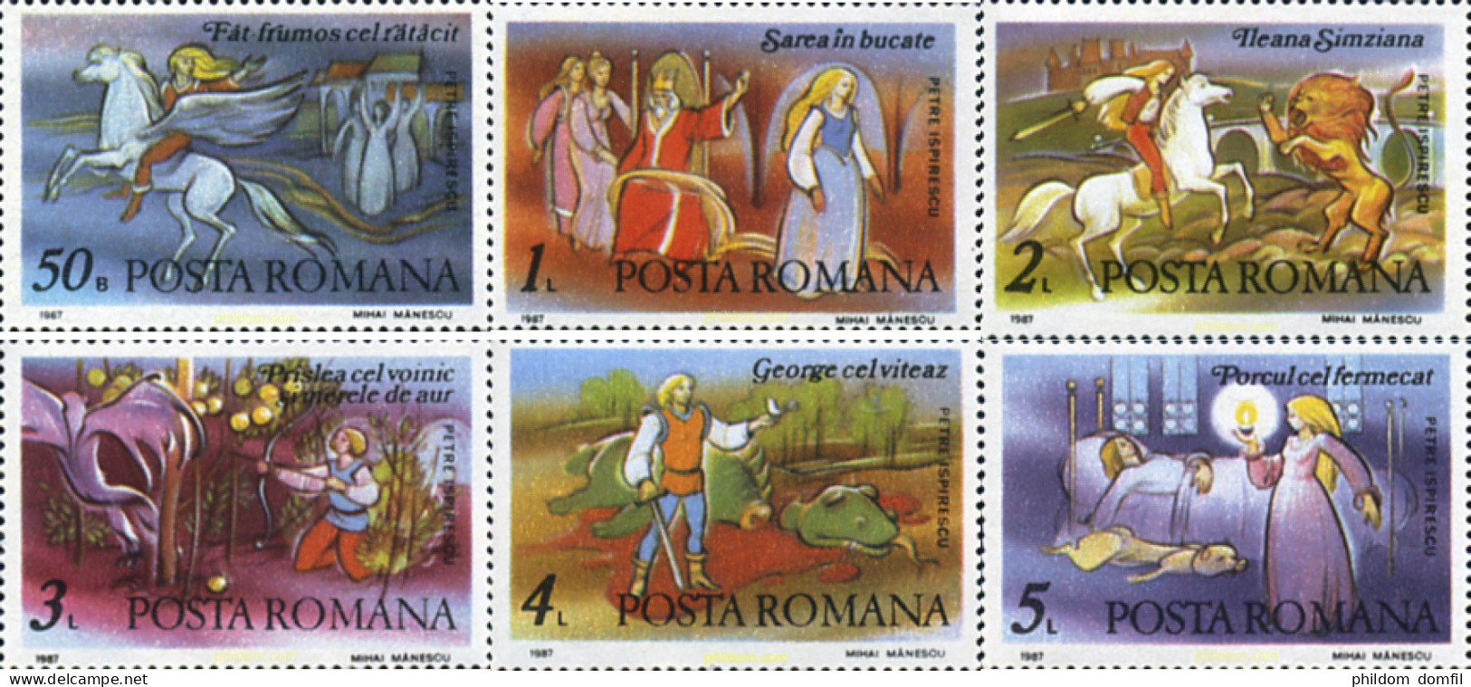 173876 MNH RUMANIA 1987 CENTENARIO DEL NACIMIENTO DE PETRE ISPIRESCU - Andere & Zonder Classificatie