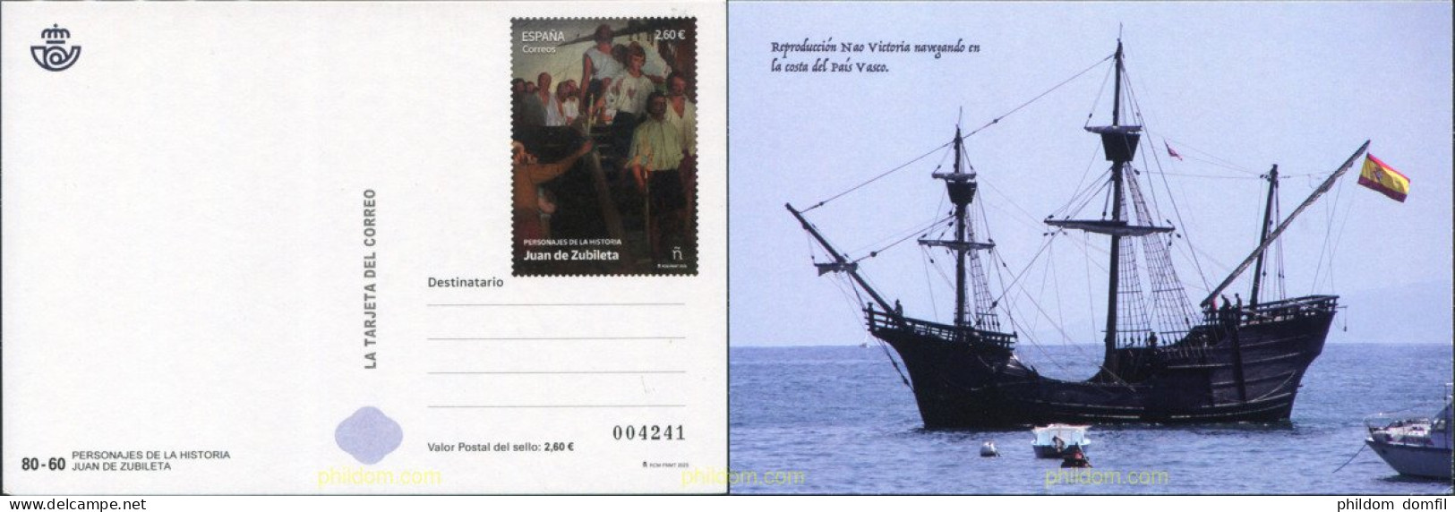 714292 MNH ESPAÑA 2023 PERSONAJES DE LA HISTORIA. JUAN DE ZUBILETA. - Unused Stamps