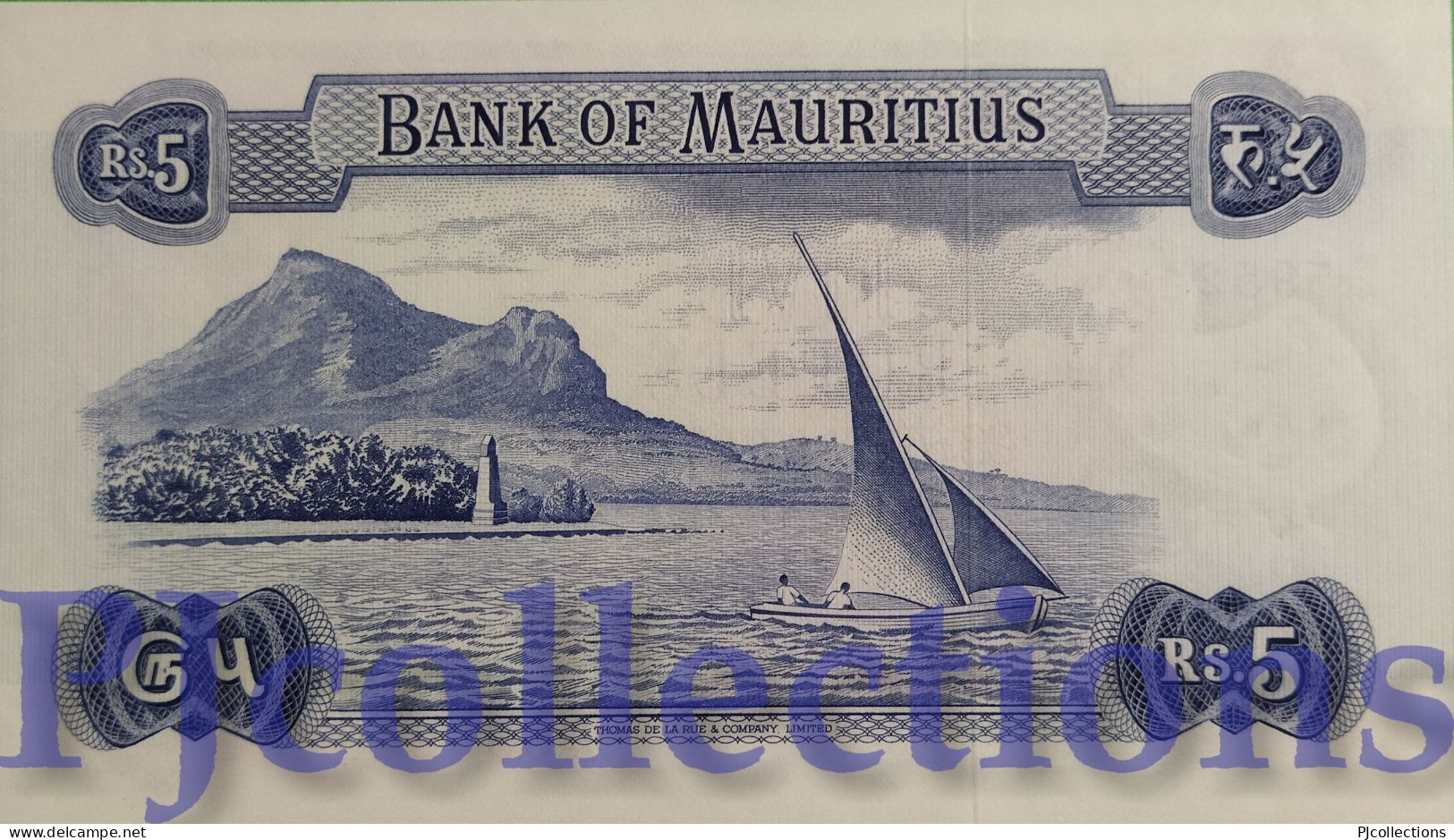 MAURITIUS 5 RUPEES 1967 PICK 30c UNC - Mauricio