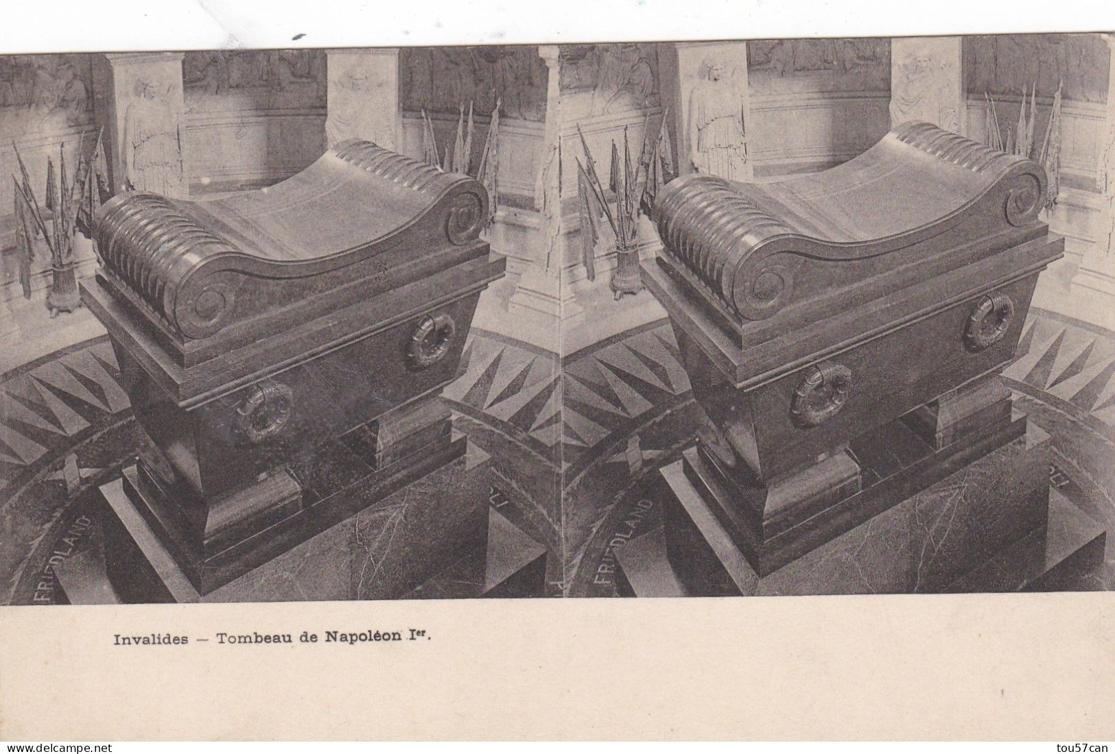 PARIS  -  (75)  -  LES  INVALIDES   -   LOT  DE  3  CARTES  STEROSCOPIQUES - Stereoscope Cards