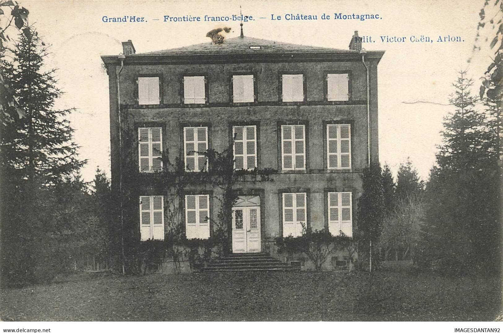 BELGIQUE #MK39184 GRAND HEZ FRONTIERE FRANCO BELGE LE CHATEAU DE MONTAGNAC - Bouillon