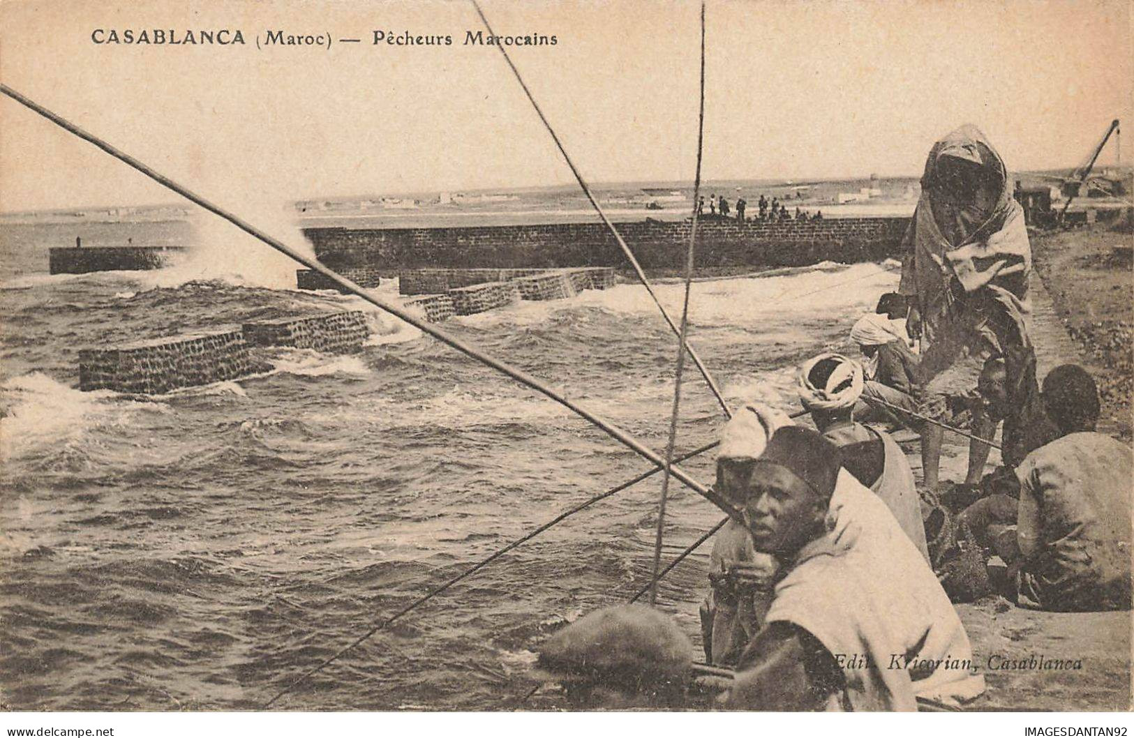 PECHE #AS36681 CASABLANCA MAROC PECHEURS MAROCAINS - Fishing