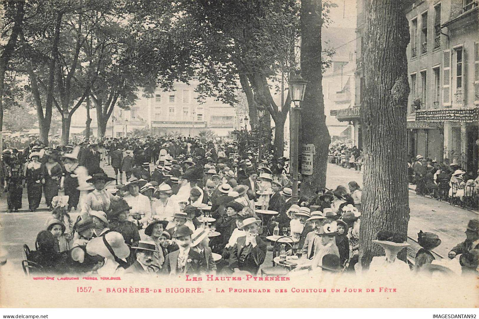 65 BAGNERES DE BIGORRE #MK33539 LA PROMENADE DES COUSTOUS UN JOUR DE FETE - Bagneres De Bigorre