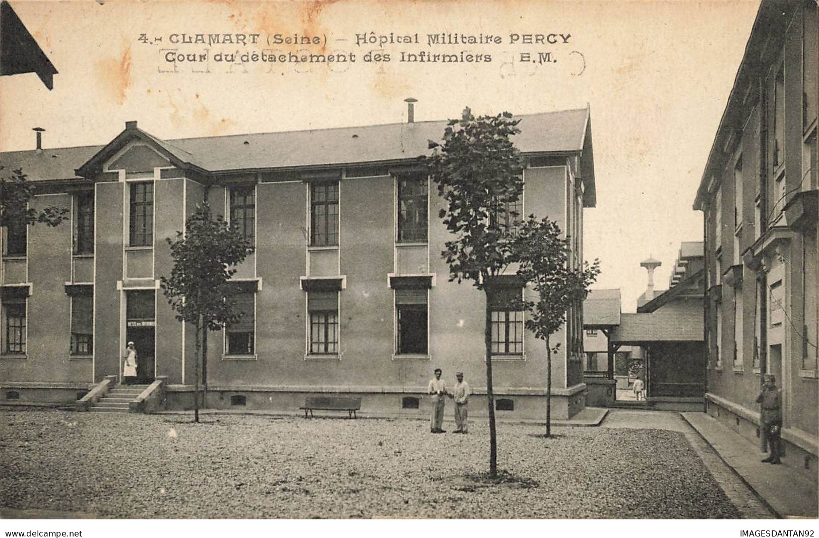 92 CLAMART #MK33108 HOPITAL MILITAIRE PERCY COUR DU DETACHEMENT DES INFIRMIERS - Clamart