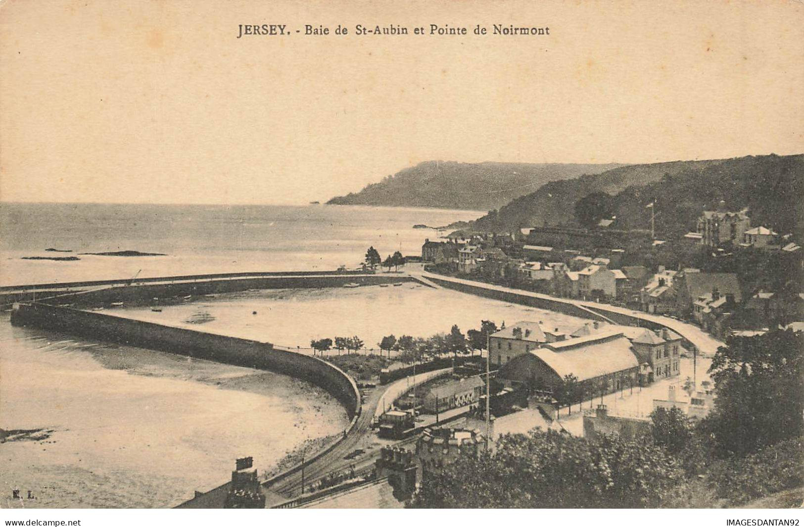 ROYAUME UNI #MK35985 JERSEY BAIE DE ST AUBIN ET POINTE DE NOIRMONT GARE - Andere & Zonder Classificatie