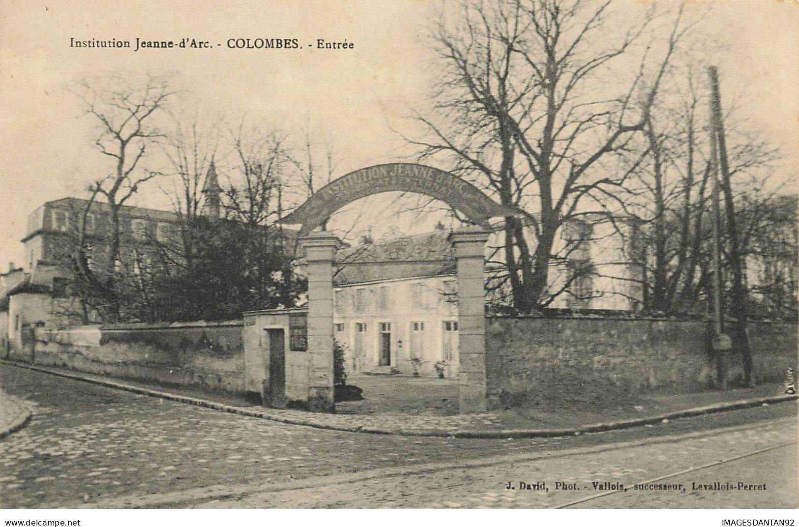 92 COLOMBES #MK33104 INSTITUTION JEANNE D ARC ENTREE - Colombes