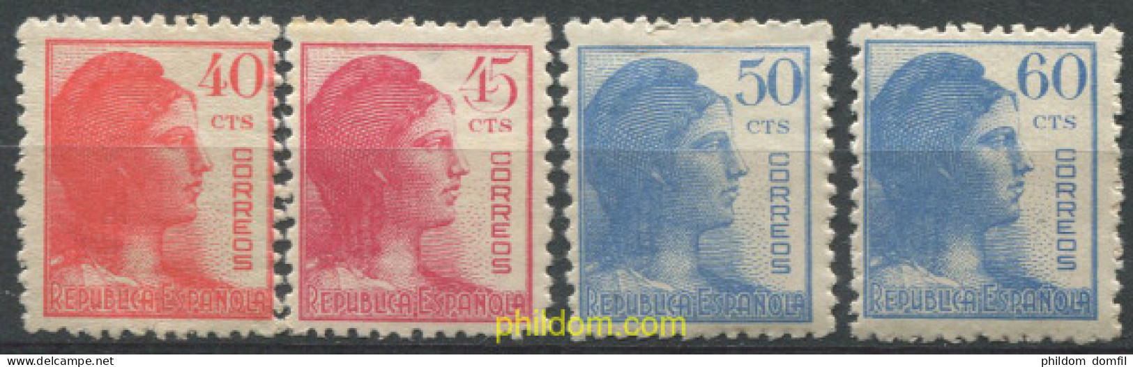 700297 MNH ESPAÑA 1938 ALEGORIA DE LA REPUBLICA - Unused Stamps