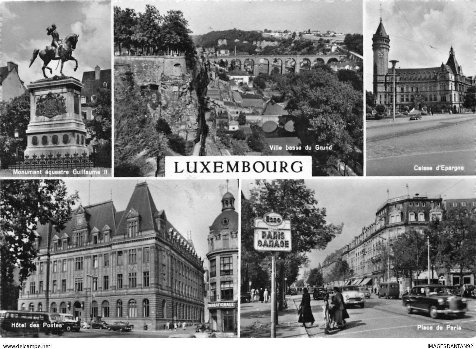 LUXEMBOURG #AS31467 LUXEMBOURG VILLE BASSE DE GRUND CAISSE D EPARGNE PLACE DE PARIS MONUMENT EQUESTRE GUILLAUME II HOTEL - Luxemburg - Town
