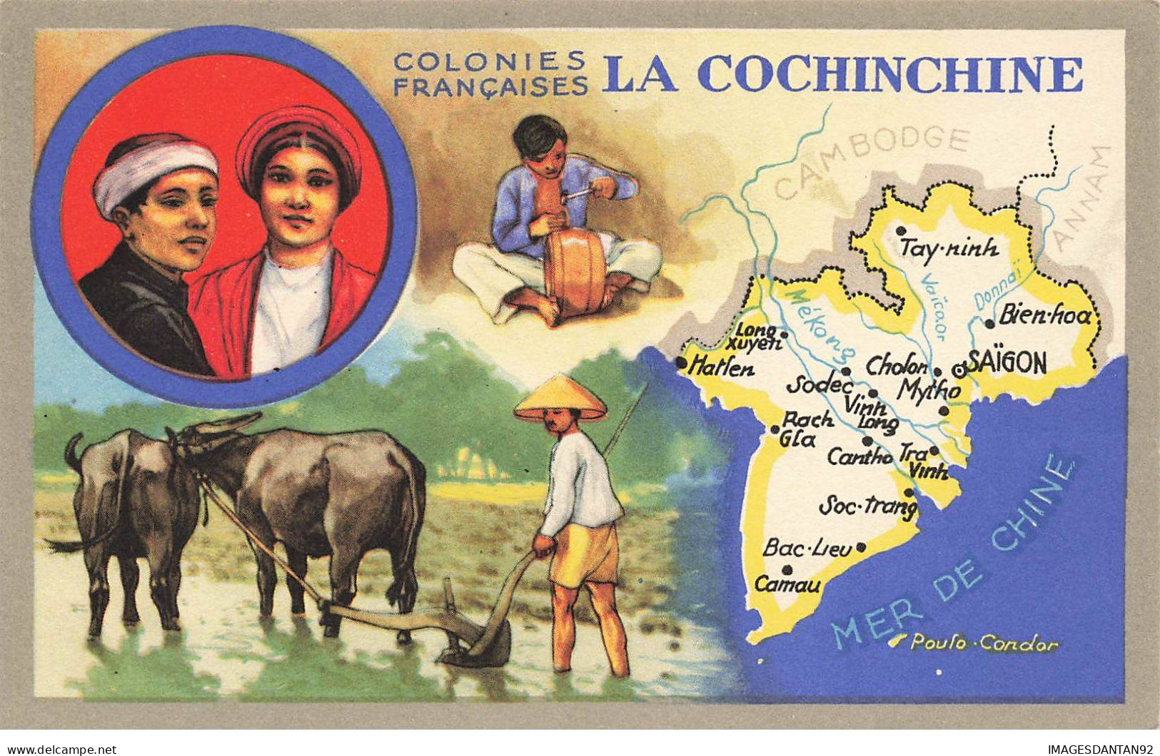 LA COCHINCHINE #MK39474 VIETNAM VIET NAM COLONIES FRANCAISES LA COCHINCHINE CARTE GEOGRAPHIQUE - Vietnam