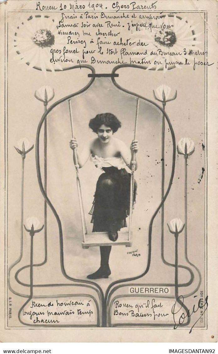 ARTISTE #FG37883 COMEDIENNE OPERA GUERRERO DECOR ART NOUVEAU - Opéra