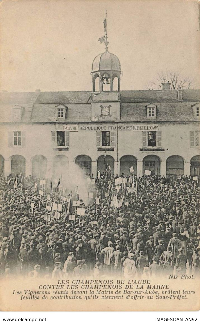 10 BAR SUR AUBE #32844 MANIFESTATIONS DES VIGNERONS - Bar-sur-Aube