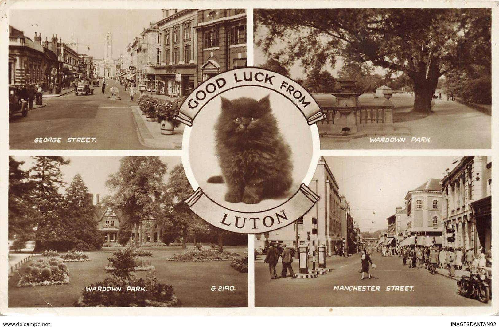 ROYAUME UNI #MK36093 GOOD LUCK FROM LUTON BLACK CAT CHAT MULTI VUES - Other & Unclassified