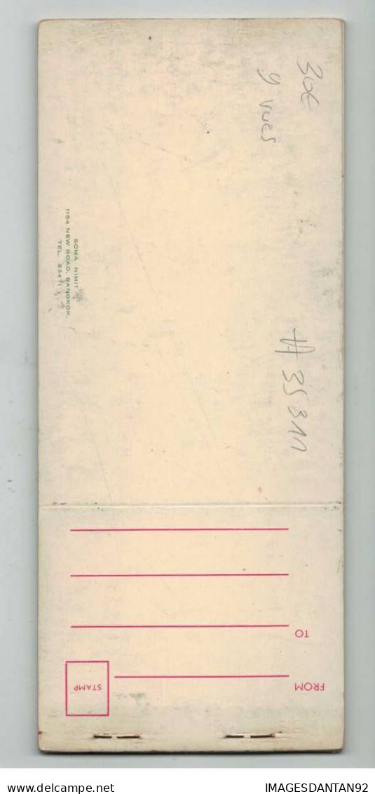 THAILANDE #FG35311 THAILAND CARNET 9 VUES VIEWS COMPLET - Thailand