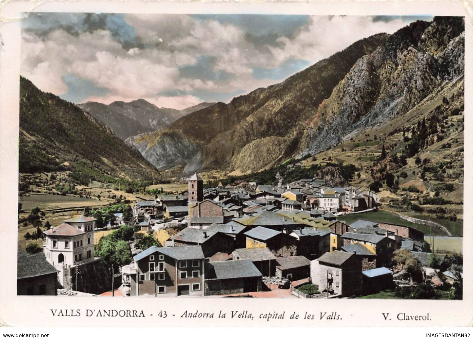 ANDORRE #MK34647 ANDORRA LA VELLA CAPITAL DE LES VALLS V.CLAVEROL - Andorre