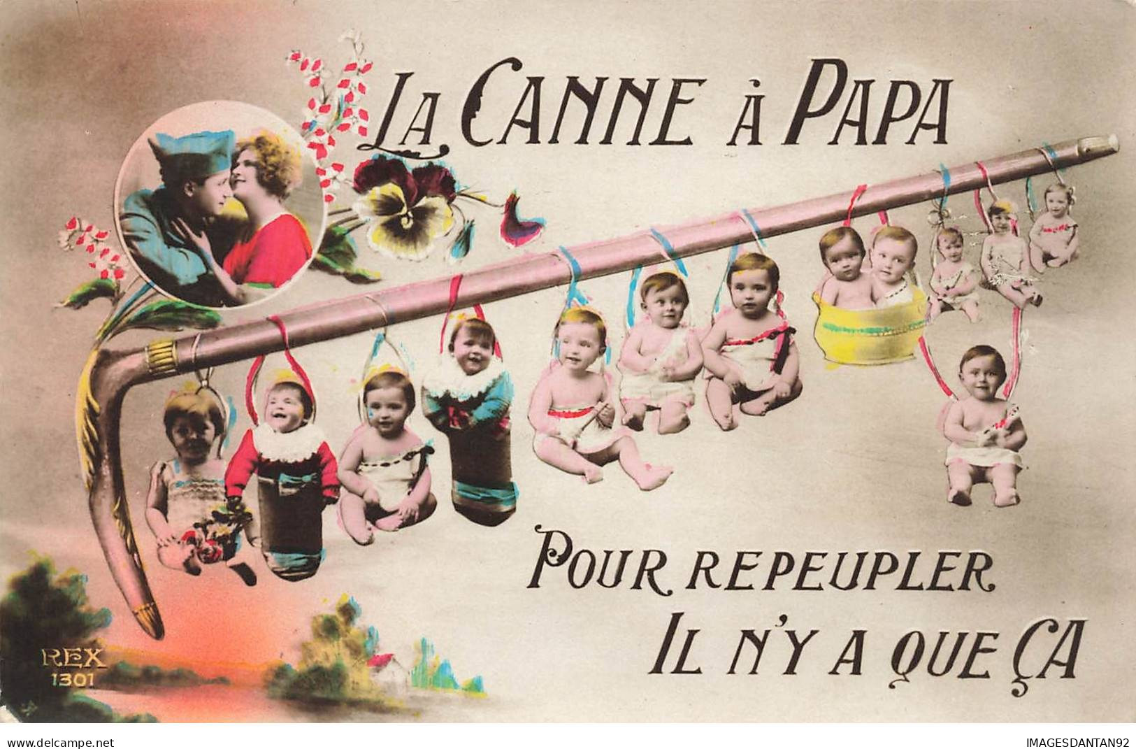 BEBES MULTIPLES #FG37915 LA CANNE A PAPA POUR REPEUPLER - Babies