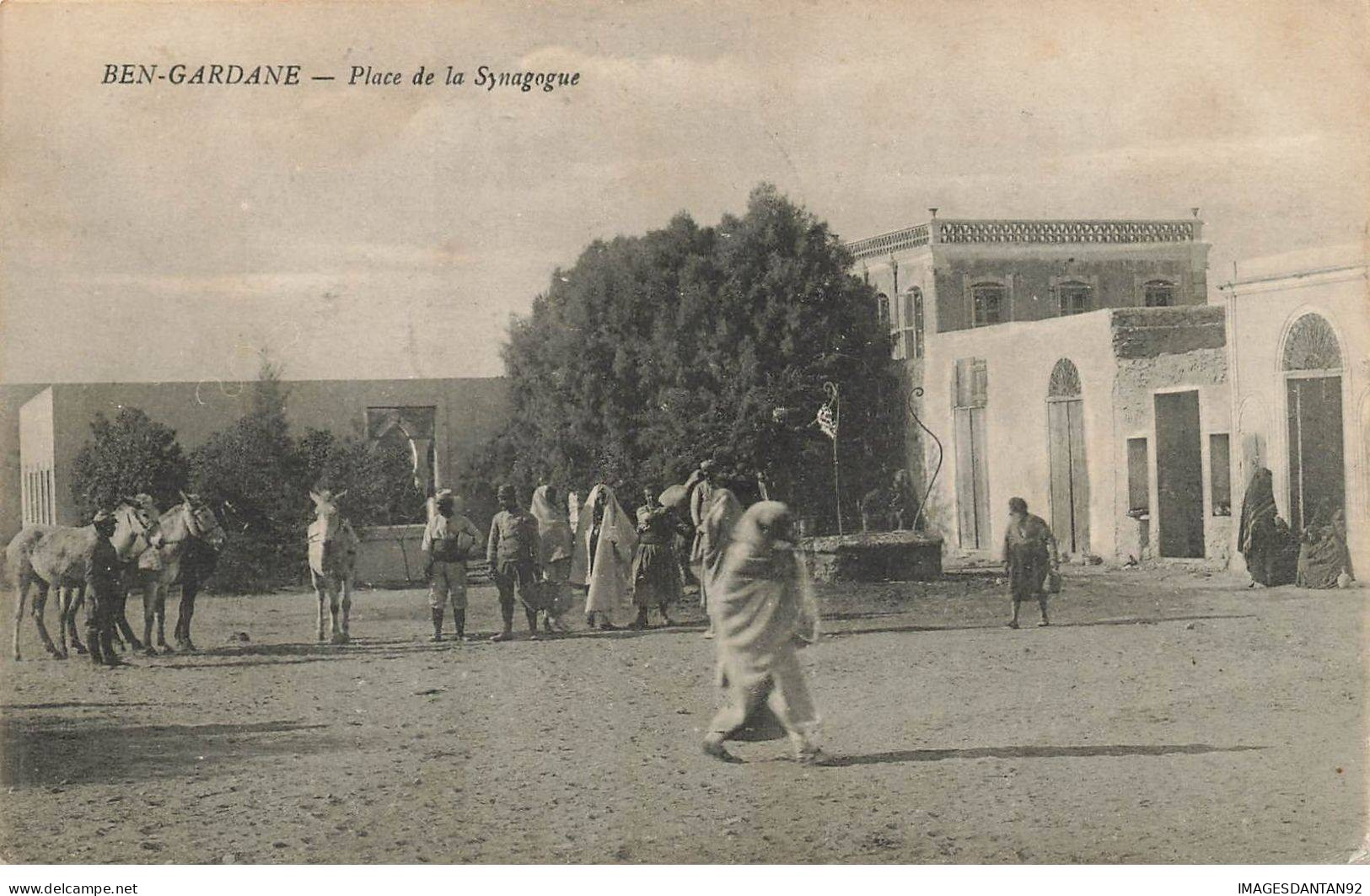 TUNISIE #FG40804 BEN GARDANE PLACE DE LA SYNAGOGUE JUDAICA JUIF JEWISH RELIGION - Tunisia