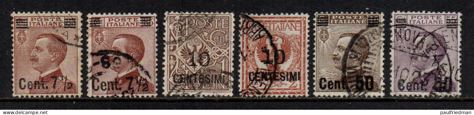 Regno 1923-27 - Ordinari Soprastampati - Serie Completa Usata - Afgestempeld