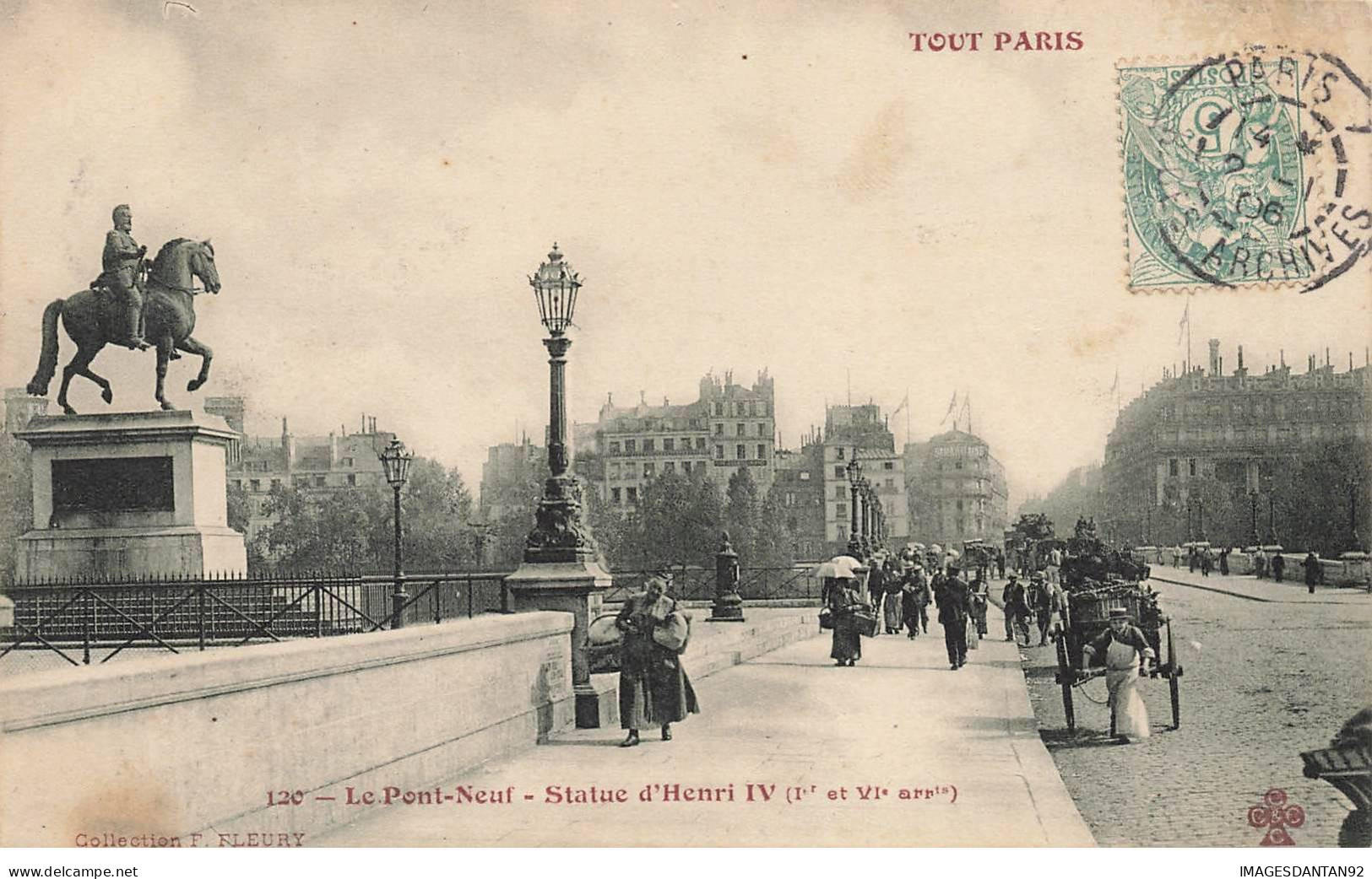 75001 TOUT PARIS #FG36440 LE PONT NEUF STATUE HENRI IV - Paris (01)
