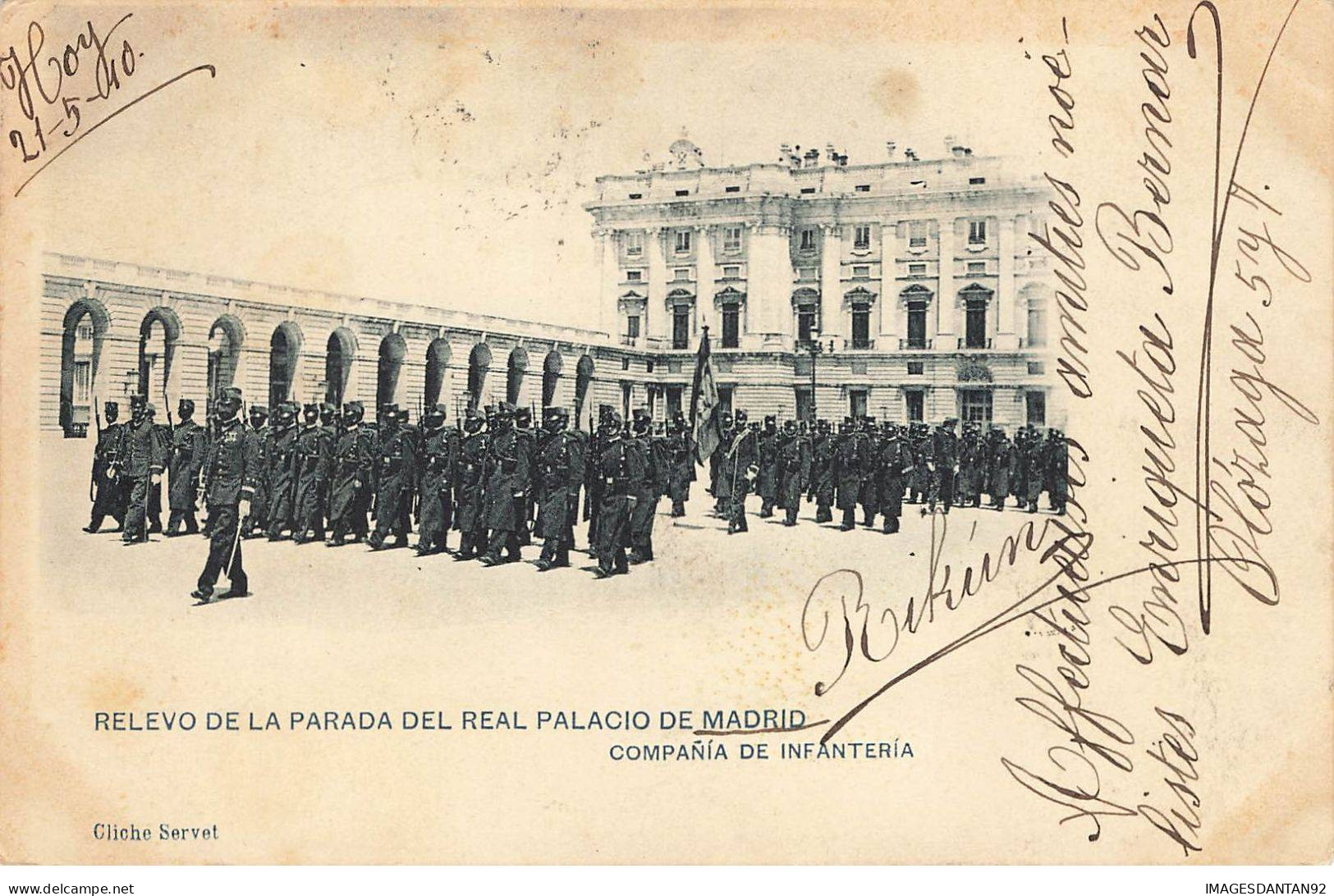 ESPAGNE #AS31591 RELEVO DE LA PARADA DEL REAL PALACIO DE MADRID COMPANIA DE INFANTERIA - Madrid