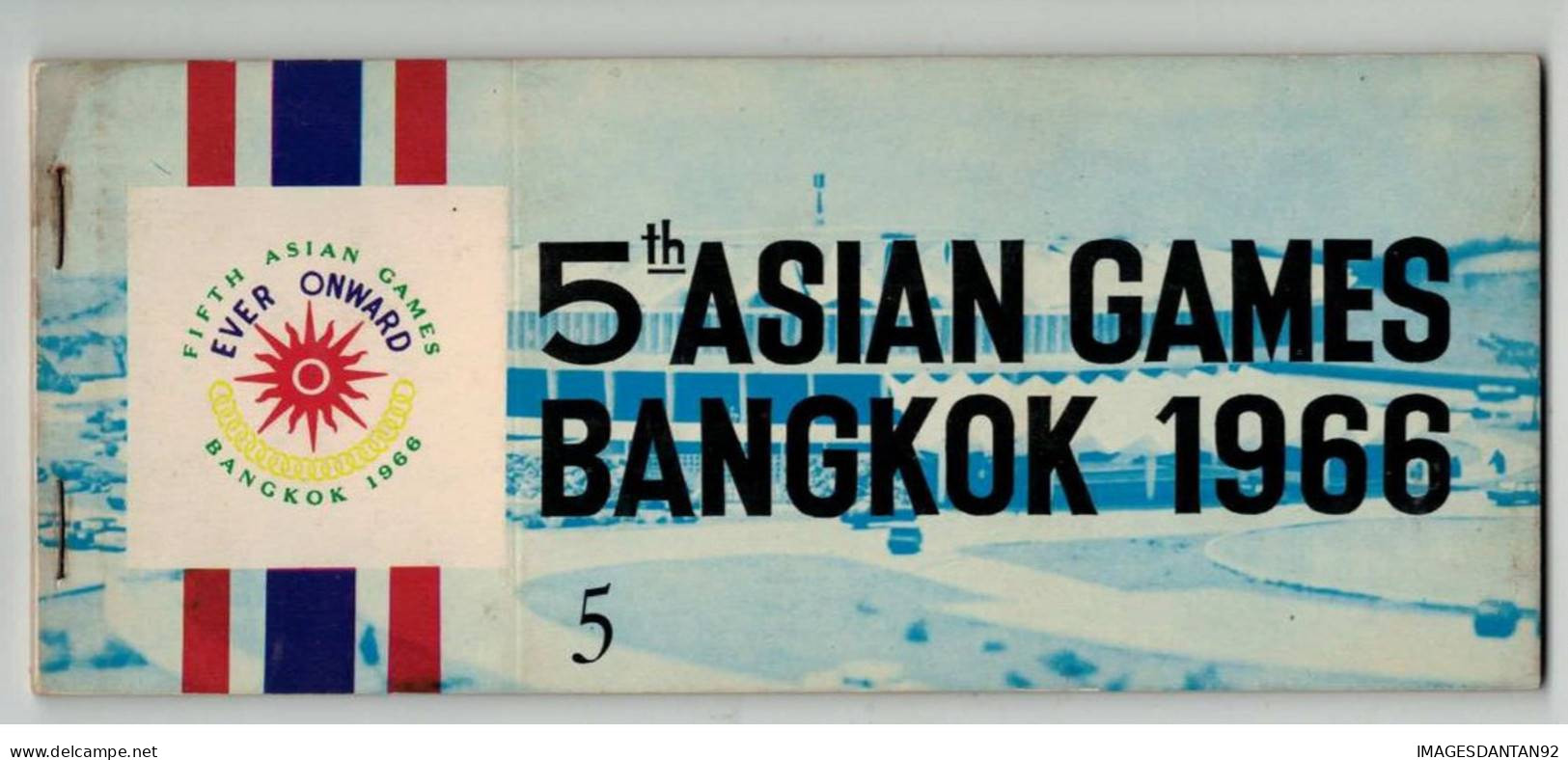 THAILANDE #FG35309 THAILAND CARNET 9 VUES VIEWS COMPLET 5TH ASIAN GAMES BANGKOK 1966 - Thaïland
